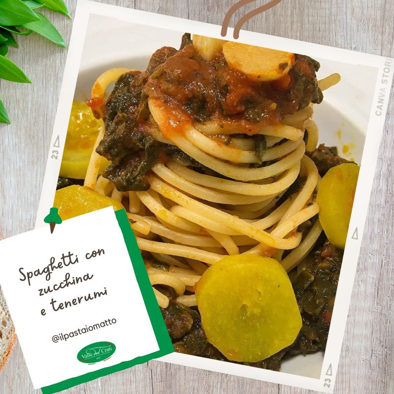 Pasta con zucchina e tenerumi - Valle del Crati