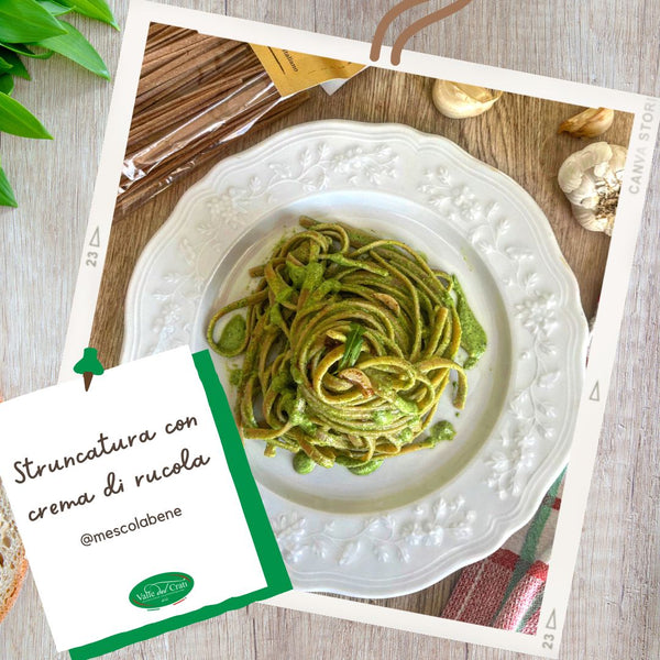 Struncatura calabrese con crema di rucola - Valle del Crati