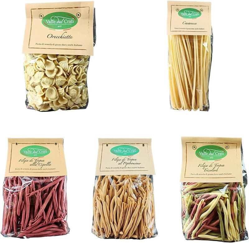 Artisan Italian Pasta Box mit 18 Packungen (9 kg) - Valle del Crati