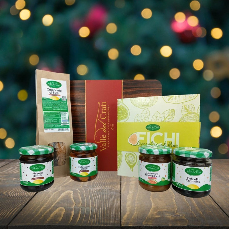 Box Regalo Natale “Fichi” con 6 Prodotti - Valle del Crati