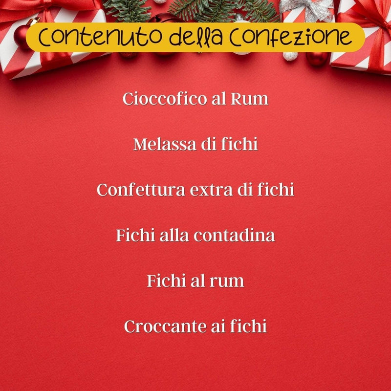 Box Regalo Natale “Fichi” con 6 Prodotti - Valle del Crati