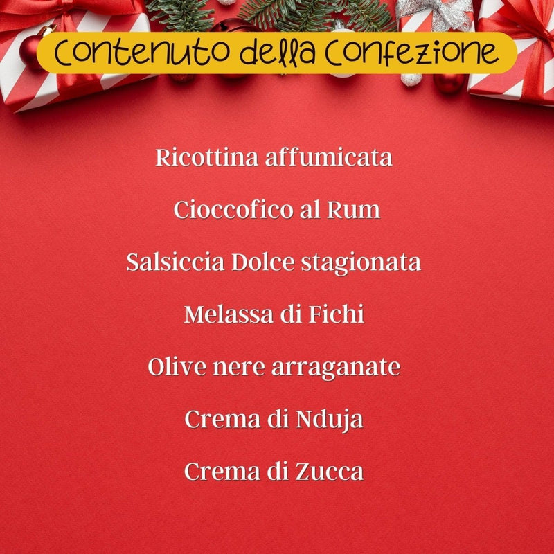 Cesta Regalo Natale con 7 Prodotti - Valle del Crati