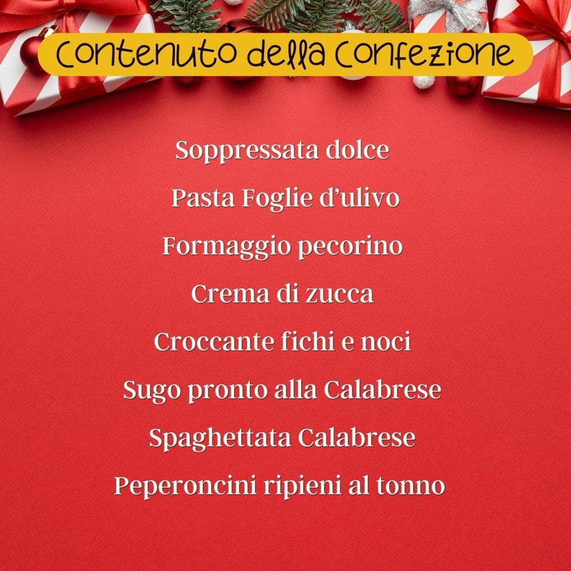 Cesta Regalo Natale con 8 Prodotti - Valle del Crati