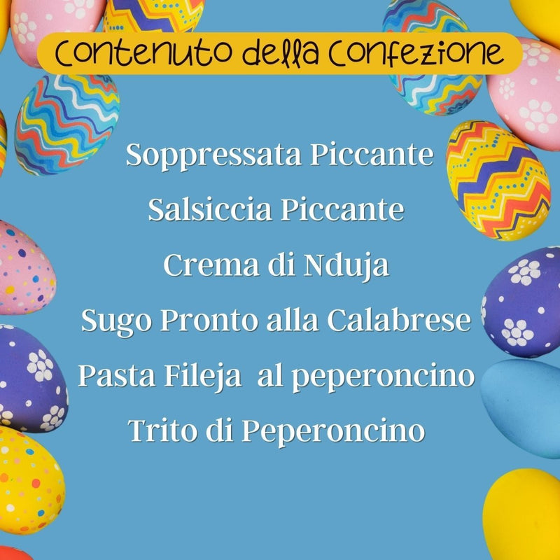 Confezione Regalo di Pasqua con Specialità al peperoncino - Valle del Crati