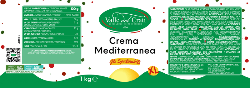 Crema Mediterranea XL | 1 Kg - Valle del Crati