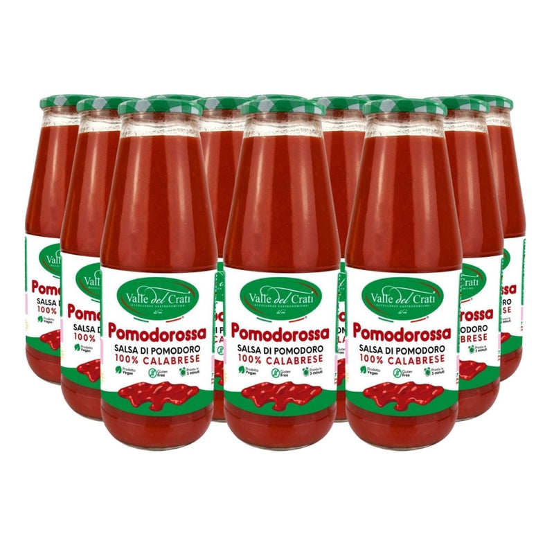 Salsa di Pomodoro Artigianale - 12 Bottiglie - Valle del Crati