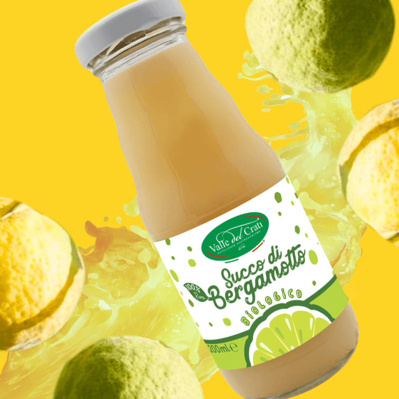 Succo di Bergamotto Biologico 200ml - Confezione da 12 - Valle del Crati