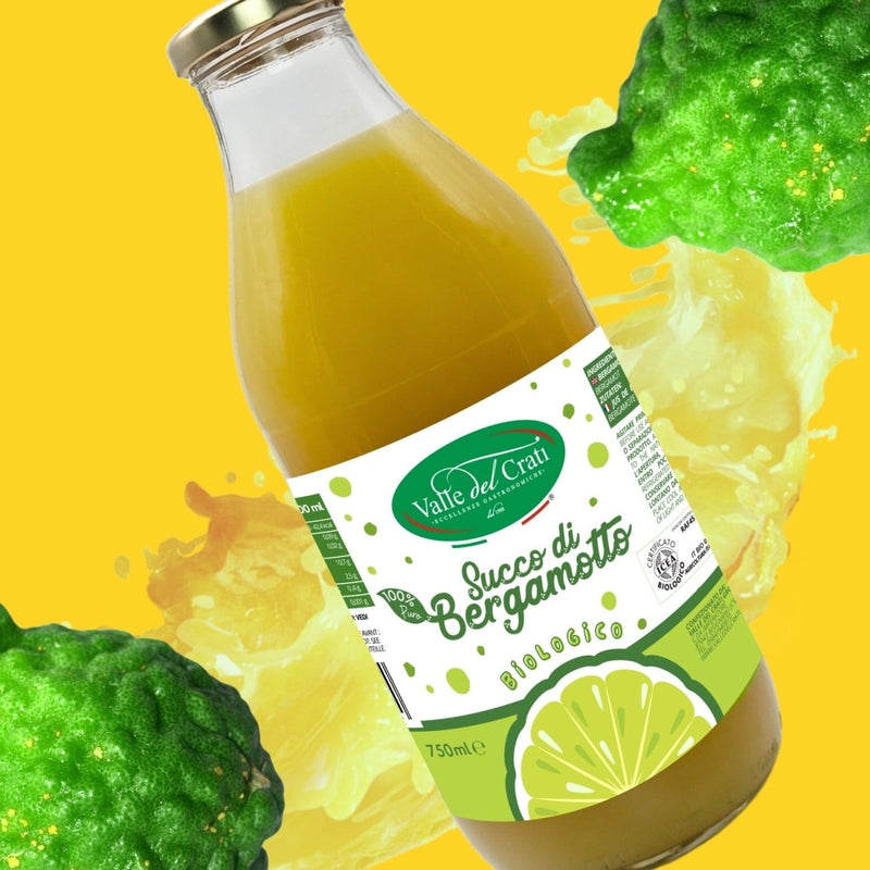 Succo di Bergamotto Biologico 750ml - 6 Bottiglie - Valle del Crati