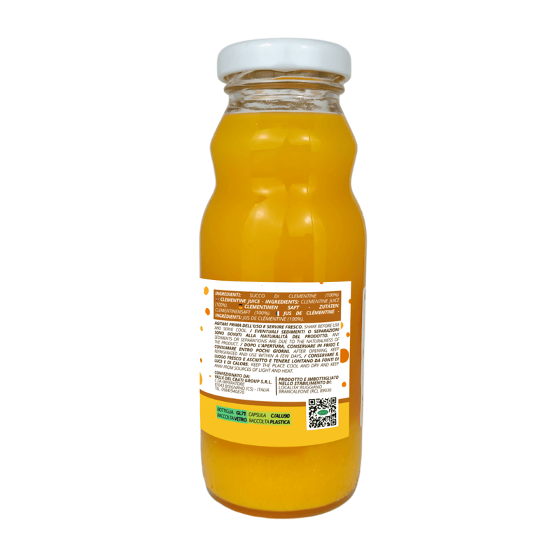 Succo di Clementine 200ml - 12 Bottiglie - Valle del Crati