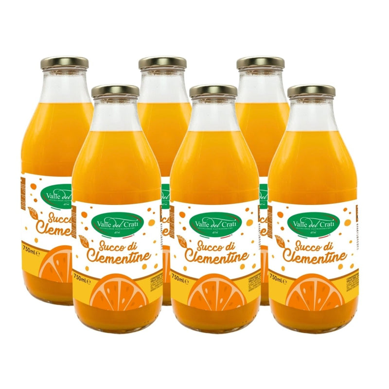 Succo di Clementine 750ml - 6 Bottiglie - Valle del Crati