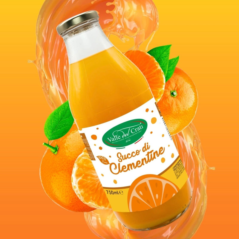 Succo di Clementine 750ml - 6 Bottiglie - Valle del Crati